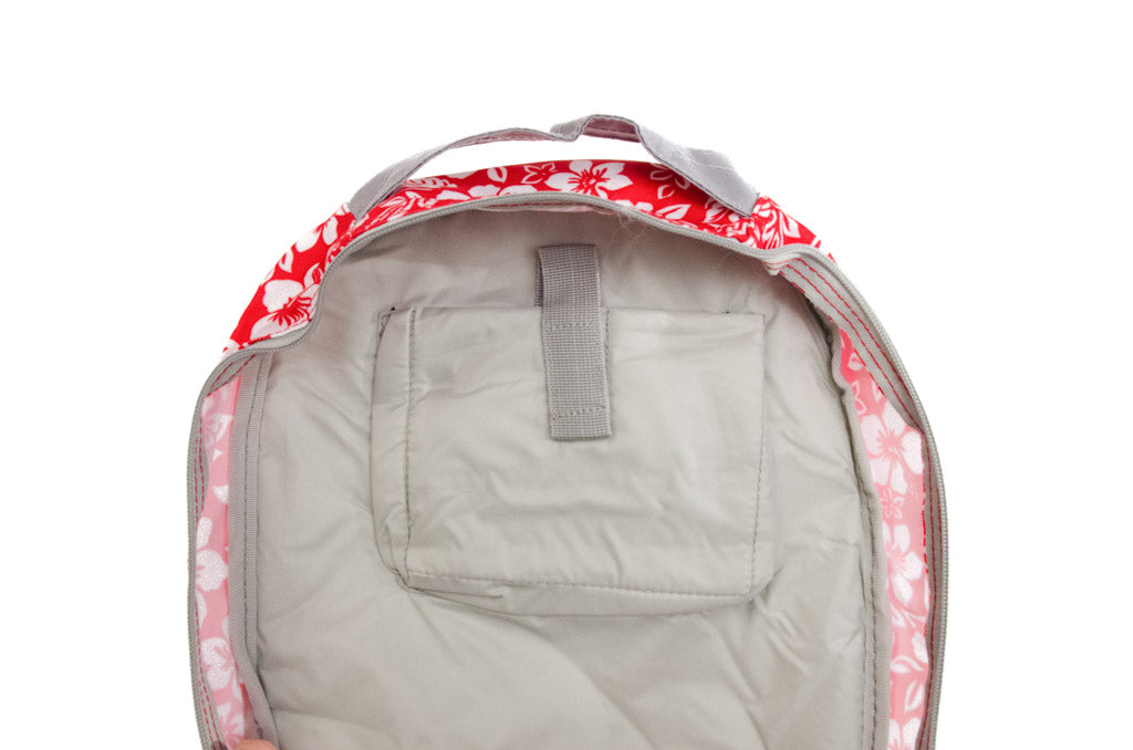 RU145 City & u. Hiking backpack flowers, red