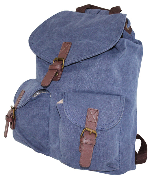 RU133 Baumwollrucksack blau