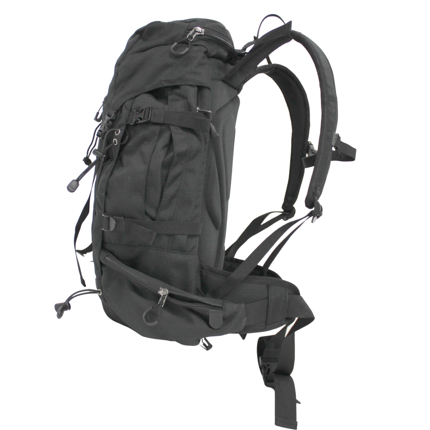 RU33 Leichter und geräumiger Alpin- und Wanderrucksack 33 Liter schwarz