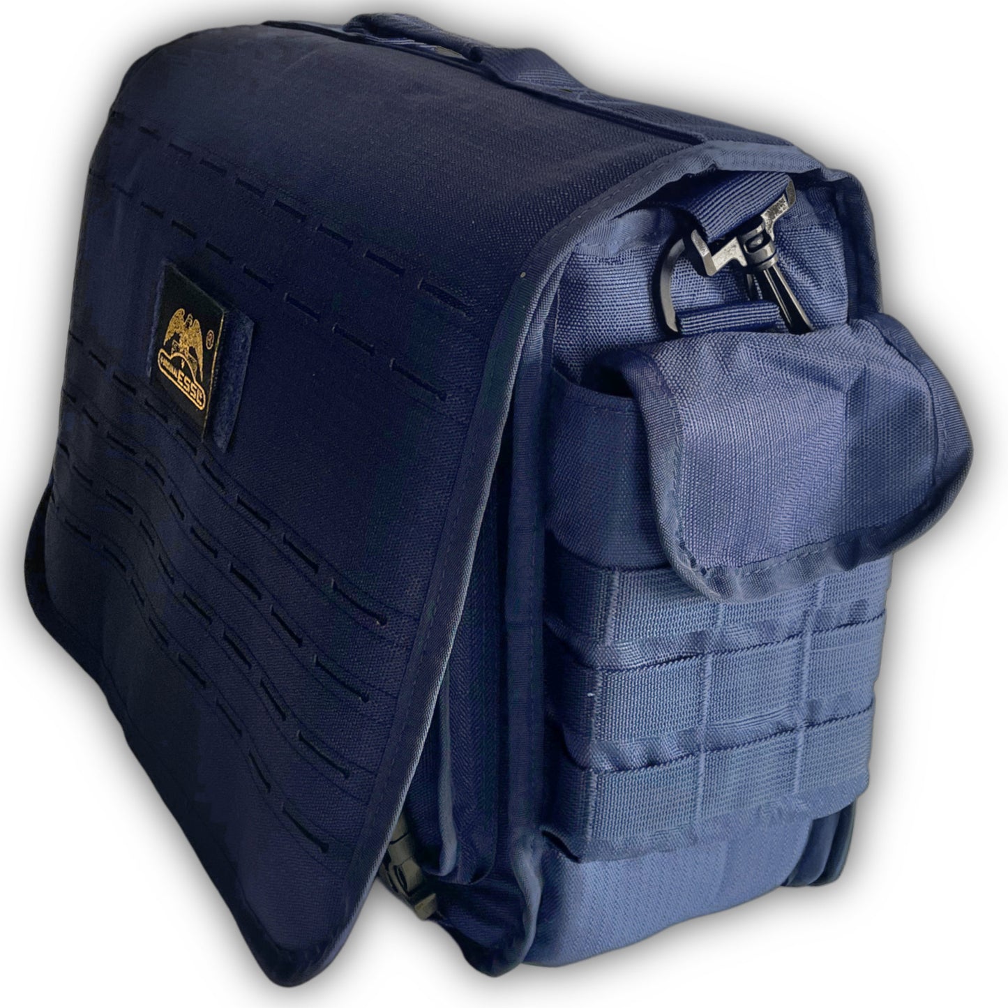 SB22 Multifunktionale Schultertasche mit Organizer - Perfekt für Alltag und Beruf Blau