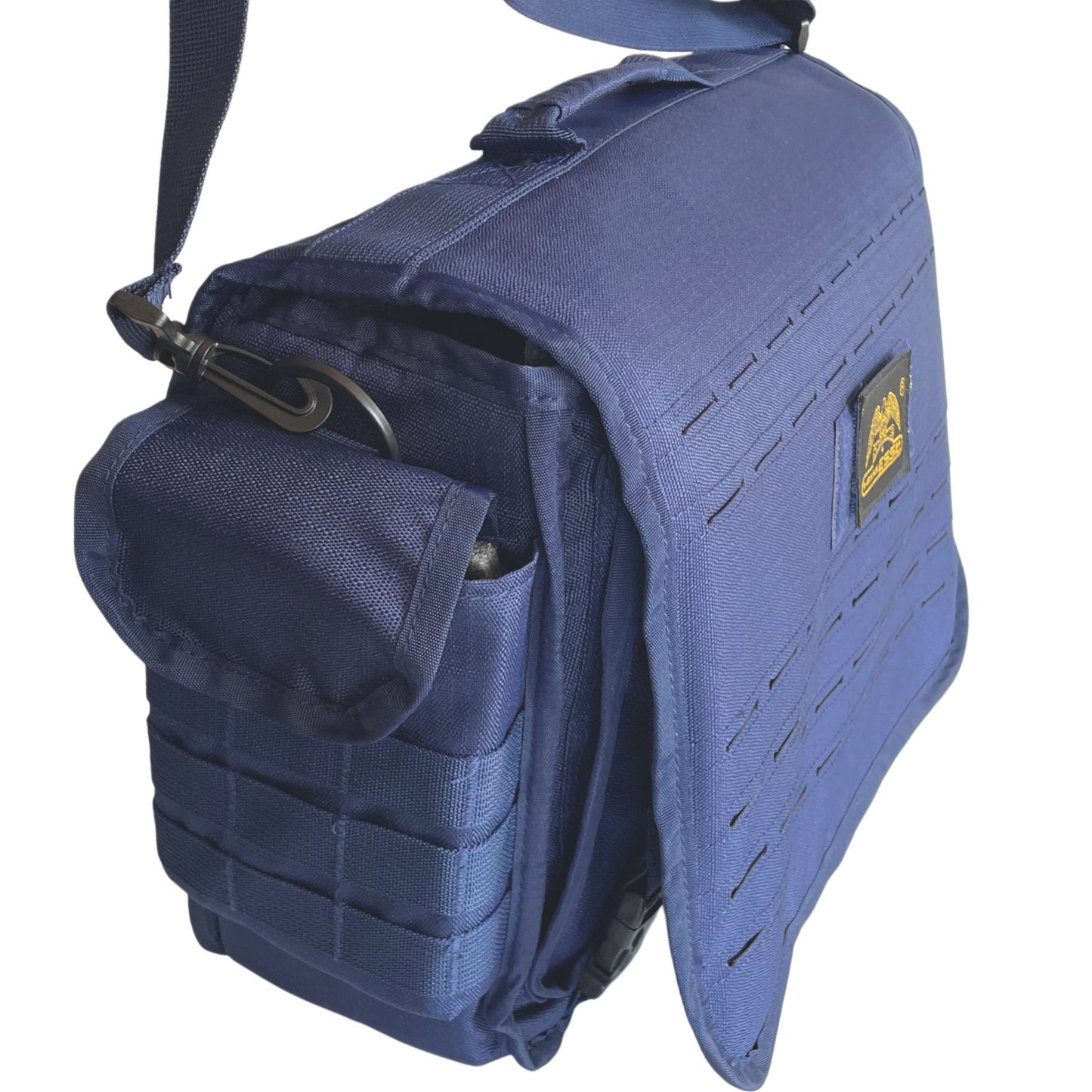 SB22 Multifunktionale Schultertasche mit Organizer - Perfekt für Alltag und Beruf Blau
