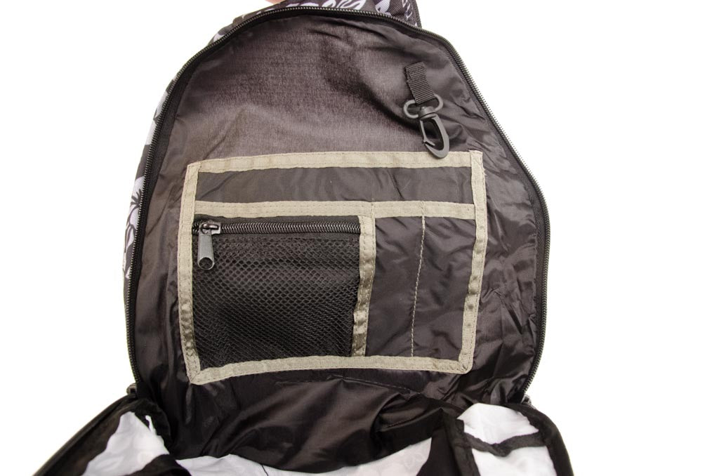 RU145 City & u. Hiking backpack flowers, black